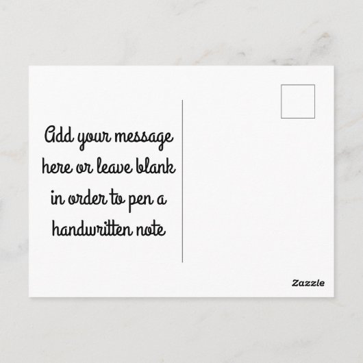 Carte Postale La baleine (Dos)