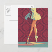Carte Postale La Ballerina (Devant / Derrière)