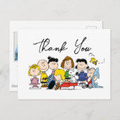 Carte Postale La bande de Peanuts | Baby Shower (Devant / Derrière)