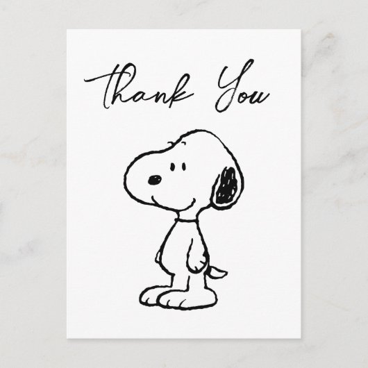 Carte Postale La bande de Peanuts | Baby Shower (Devant)