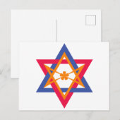 Carte Postale La Bannière Démocratique De L'Est (Devant / Derrière)