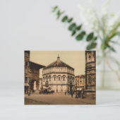 Carte Postale La Baptistère, Florence, Toscane, Italie (Debout devant)
