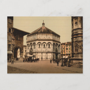 Carte Postale La Baptistère, Florence, Toscane, Italie