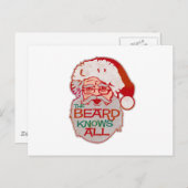 Carte Postale la barbe connaît tout (Devant / Derrière)
