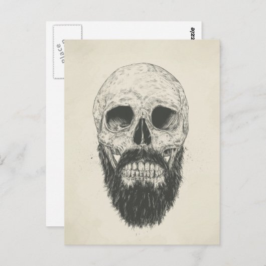 Carte Postale La barbe n'est pas morte (Devant / Derrière)