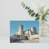 Carte postale La Basilique d'Assise, Ombrie Italie (Debout devant)