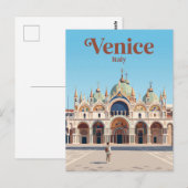 Carte Postale La basilique Saint-Marc Italie (Devant / Derrière)