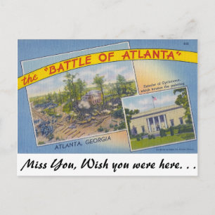 Carte Postale La bataille d'Atlanta