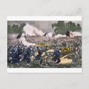 Carte Postale La bataille de Gettysburg, Pa. 3 juillet. 1863