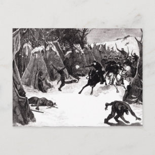 Carte Postale La bataille de la Washita