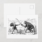 Carte Postale "La bataille de l'épée singe" (Devant / Derrière)