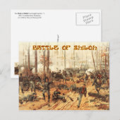 Carte Postale La bataille de Shiloh (Devant / Derrière)