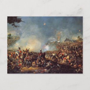 Carte Postale La bataille de Waterloo