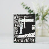 Carte Postale La Beale Isolde Lecture dans le jardin (Debout devant)