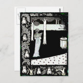 Carte Postale La Beale Isolde Lecture dans le jardin (Devant / Derrière)