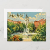 Carte Postale La beauté de Madrid (Devant / Derrière)