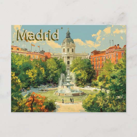 Carte Postale La beauté de Madrid (Devant)