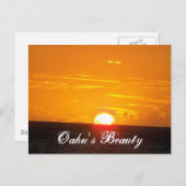 Carte Postale La beauté d'Oahu (Devant / Derrière)