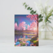 Carte Postale La beauté du coucher du soleil dévoilée dans les z (Debout devant)