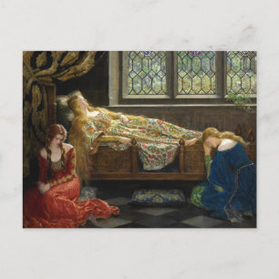 Carte Postale La beauté du sommeil John Collier