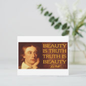 Carte Postale La beauté est la vérité (Debout devant)