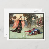 Carte Postale La beauté et la bête de Warwick Goble (Devant / Derrière)