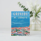 Carte Postale La beauté tropicale de Grenade à Saint George's (Debout devant)