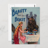 Carte Postale La beauté vintage et la bête (Devant / Derrière)