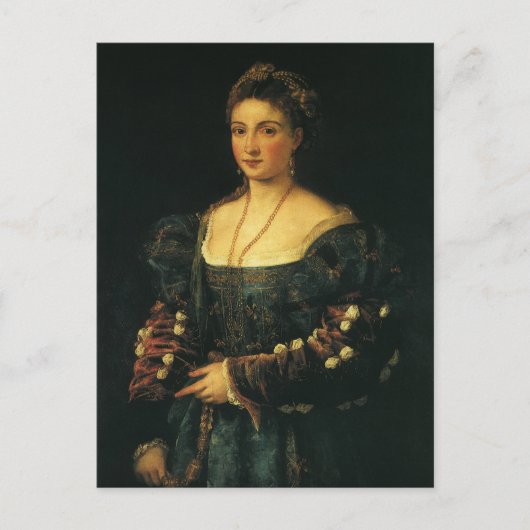 Carte Postale La Bella, Duchesse d'Urbino par Titien (Devant)