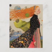 Carte Postale La Belle Dame Aux Cheveux Rouges (Devant)