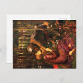 Carte Postale La Belle Dame sans Merci - John William Waterhouse (Devant / Derrière)