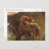 Carte Postale La Belle Dame sans Merci par Sir Frank Dicksee (Devant / Derrière)
