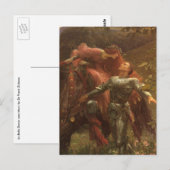 Carte Postale La Belle Dame sans Merci par Sir Frank Dicksee (Devant / Derrière)