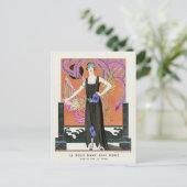 Carte Postale La Belle Dame sans Miséricorde par George Barbier (Debout devant)