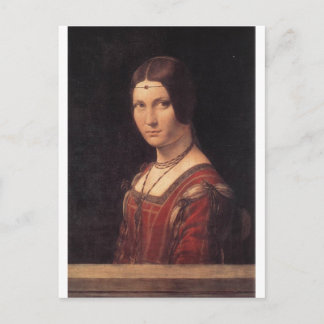 Carte Postale La Belle Ferronnière par Leonardo Da Vinci