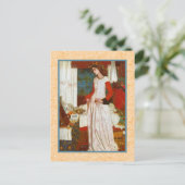 Carte Postale La Belle Iseult  ~  William Morris (Debout devant)