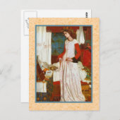 Carte Postale La Belle Iseult  ~  William Morris (Devant / Derrière)