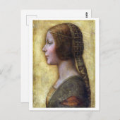 Carte Postale La Belle Princesse, Léonard de Vinci (Devant / Derrière)