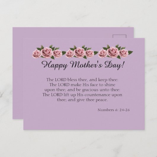 Carte Postale La Bénédiction (Devant / Derrière)