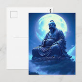 Carte Postale La Bénédiction de la Lune sur la Statue Céleste (Devant / Derrière)