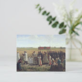 Carte Postale La bénédiction du blé dans l'Artois, 1857 (Debout devant)