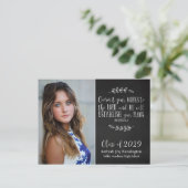 Carte Postale La Bible de la graduation chrétienne et la typogra (Debout devant)