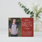 Carte Postale La Bible de la graduation chrétienne et la typogra (Debout devant)