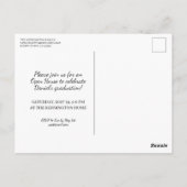 Carte Postale La Bible de la graduation chrétienne et la typogra (Dos)