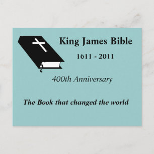 Carte Postale La Bible du roi James 400e anniversaire