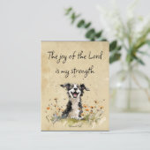 Carte Postale La Bible Écriture Encouragement La Joie du Seigneu (Debout devant)