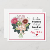 Carte Postale La Bible Florale de Saint Valentin (Devant / Derrière)