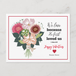 Carte Postale La Bible Florale de Saint Valentin