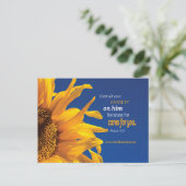 Carte Postale La Bible Inspirationnelle chrétienne Verse Eglise (Debout devant)