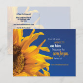 Carte Postale La Bible Inspirationnelle chrétienne Verse Eglise (Devant / Derrière)